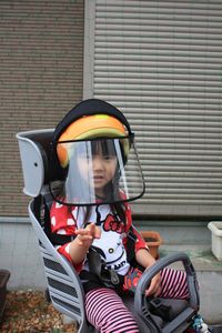 雨の日の自転車でママの化粧 ...